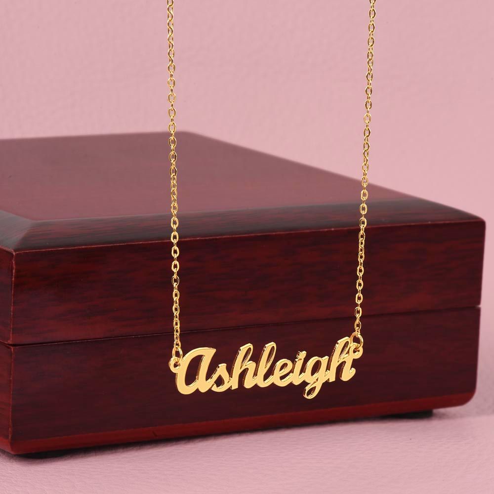To My Wonderful Wife Custom Name Necklace - Valentine's Day Gift for Wife