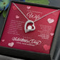To My Wonderful Wife Forever Love Necklace - Happy Valentine's Day Gift for Wife