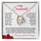 To My Soulmate Forever Love Heart Necklace - Roses Valentine's Day Gift for Girlfriend, Fiance' Wife