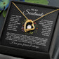To My Soulmate Forever Love Circled with Flowers Necklace - Gift for Girlfriend, Fiance, Wife, Love of Your Life