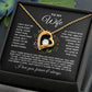 To My Wife Forever Love Circled with Flowers Necklace - Valentine Anniversary Birthday Gift for Wife